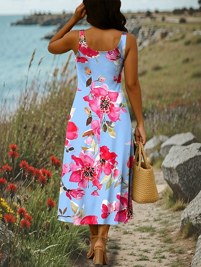 Women's Maxi Dress A Line Dress Off The Shoulder Dress