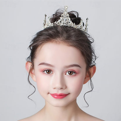 Kids Long Solid Dress Party Color Girl Flower Girls'