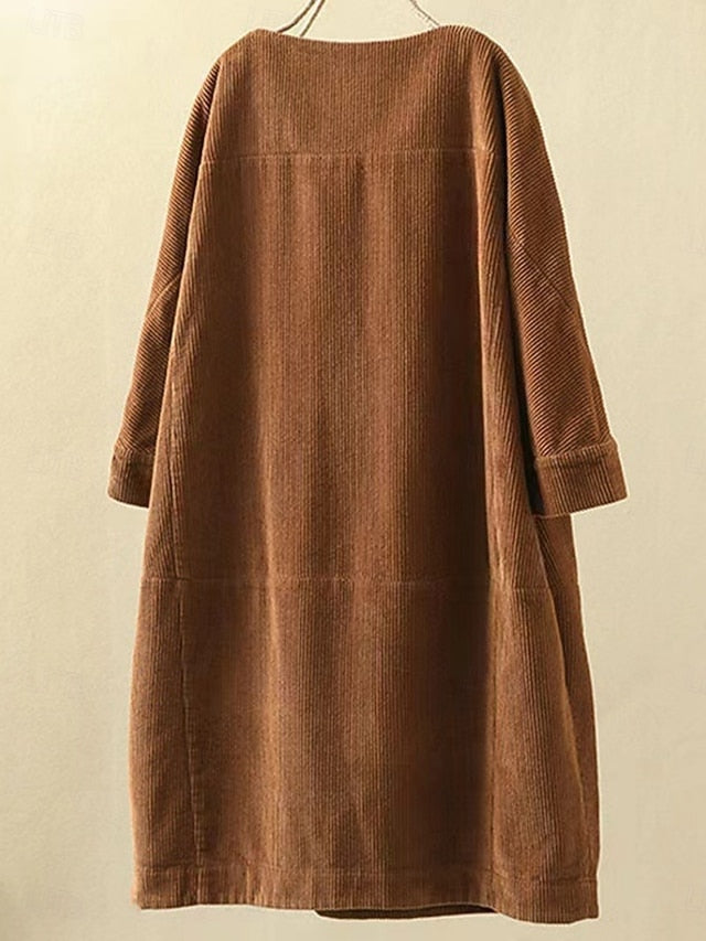 Women's Midi Dress Shift Dress Casual Daily Regular Fit