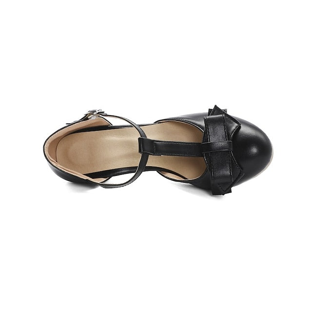 Mint Retro – Bow with 1950s T-Strap Vintage Chunky Green Heels