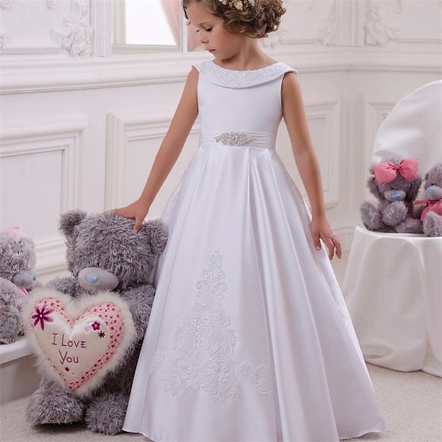 Girl Formal Lace Kid's Flower Girls' Dress