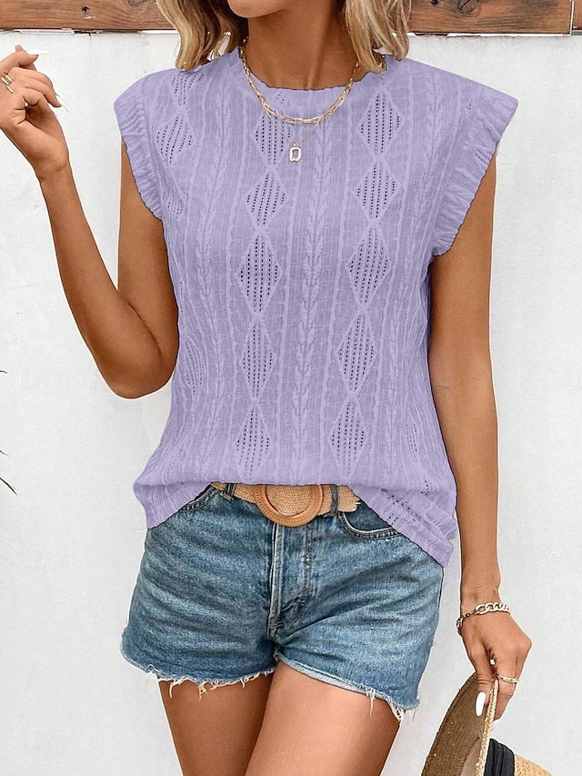 Women's Camisole Tank Top Plain Basic Modern Sleeveless