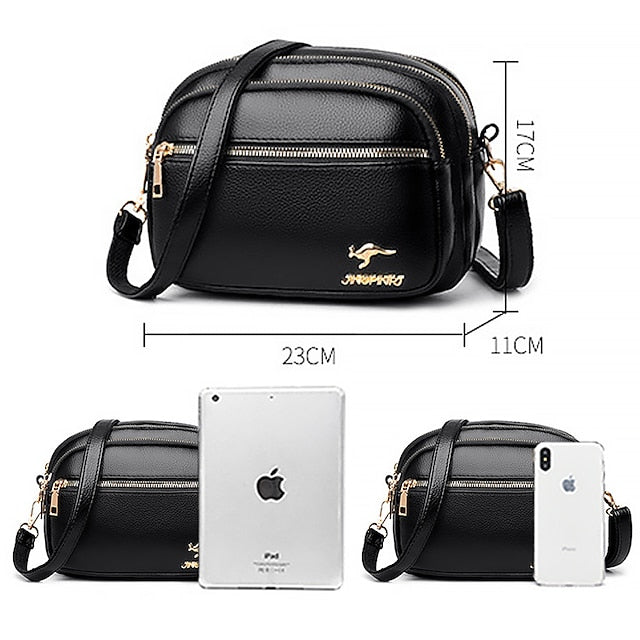 Leather Bag Dome Crossbody Shoulder PU Women's