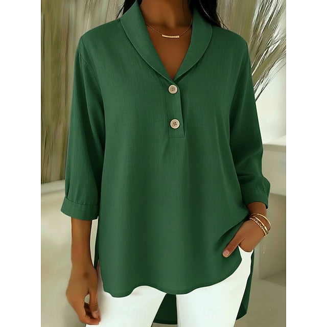 Women's Popover Shirt Summer Shirt Casual Shirt Blouse