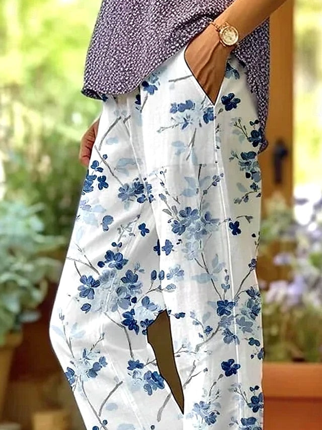 Women's Cotton Linen Pants Baggy Pants Linen Like Fashion