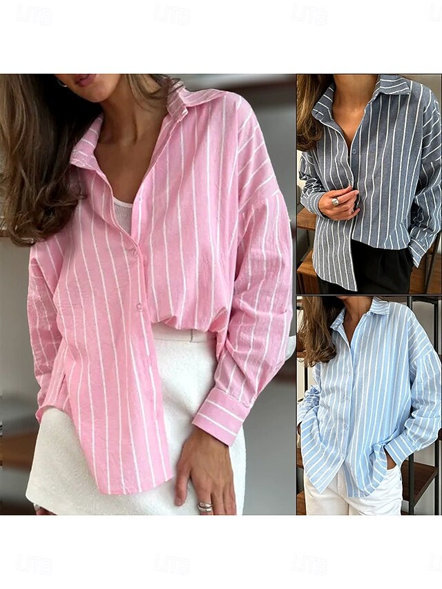 Women's Summer Shirt Casual Shirt Buttons Print Graphic