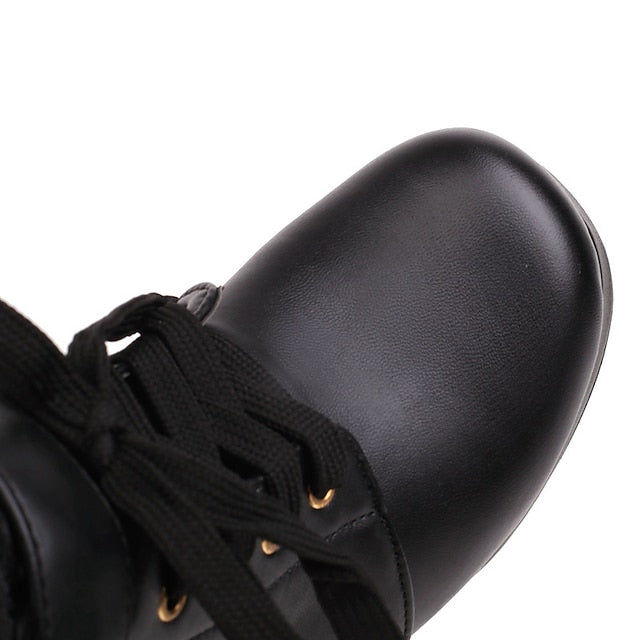 Wedding Shoes Women's Boots Lace-Up White Ankle – Bridal