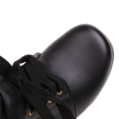 Wedding Shoes Women's Boots Lace-Up White Ankle – Bridal