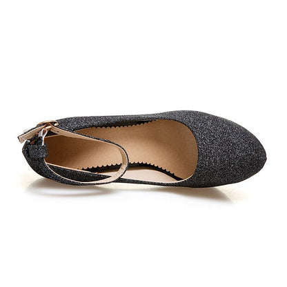 Platform Ankle with Heels Silver Women's Stiletto Glitter