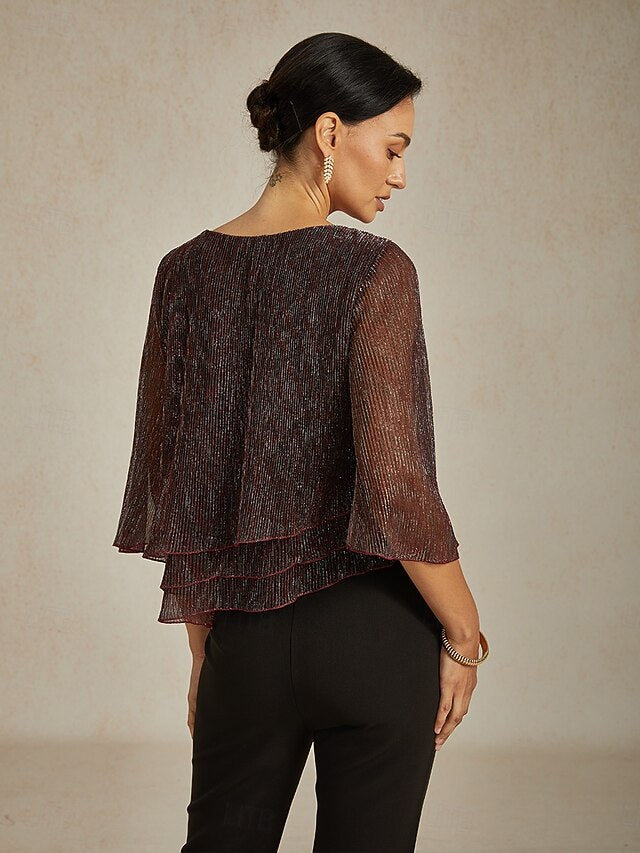 Women's Blouse Dressy Tops Flowy Tops Chiffon Tops Sequins
