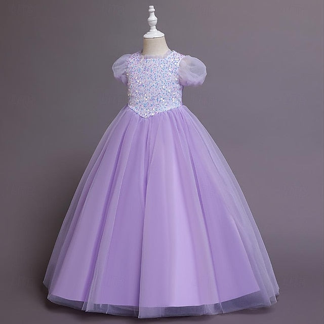 Sequin Party Flower Girl Girls' Kids Dress