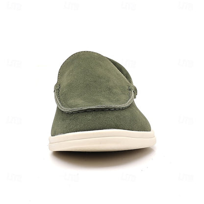 Blue Slip-On Loafers Light Men's Faux Casual – Breathable