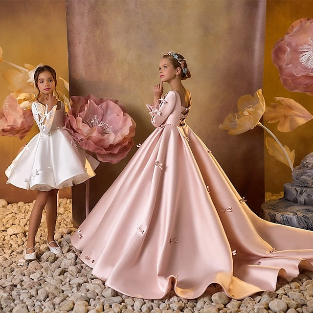 Dress Flower Girl Girls' Party Kids First Communion