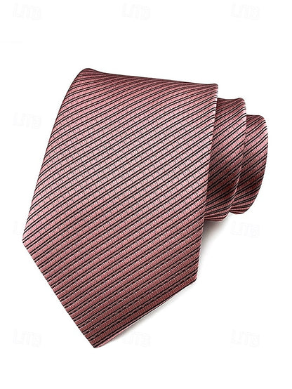 satin Men's tie striped
