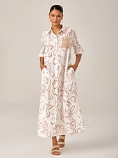 Women's Sleeveless Maxi Shirt Dress Summer A Line Shirt