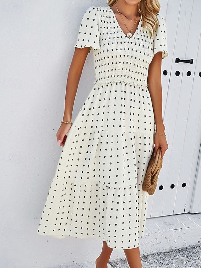 Women's Midi Dress Casual Dress Summer Dress Print Dress