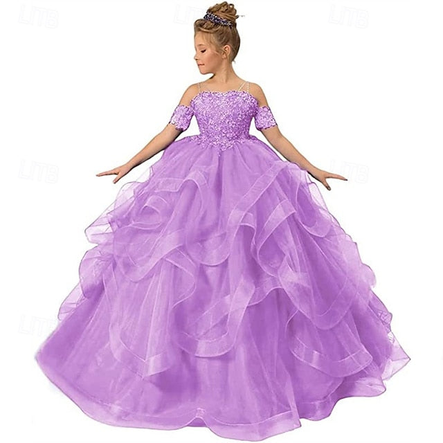 Girls' Princess Kid's Dress Girl Flower