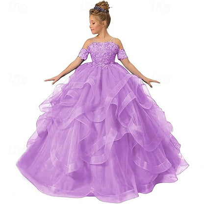Girls' Princess Kid's Dress Girl Flower