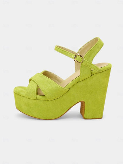 with Strap Platform Pink Sandals - Suede Hot Women's Ankle