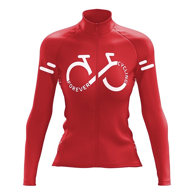 Women's Cycling Jersey Graphic Letter & Number Long