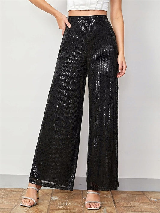 Women's Wide Leg Pants Trousers Fashion Streetwear Full