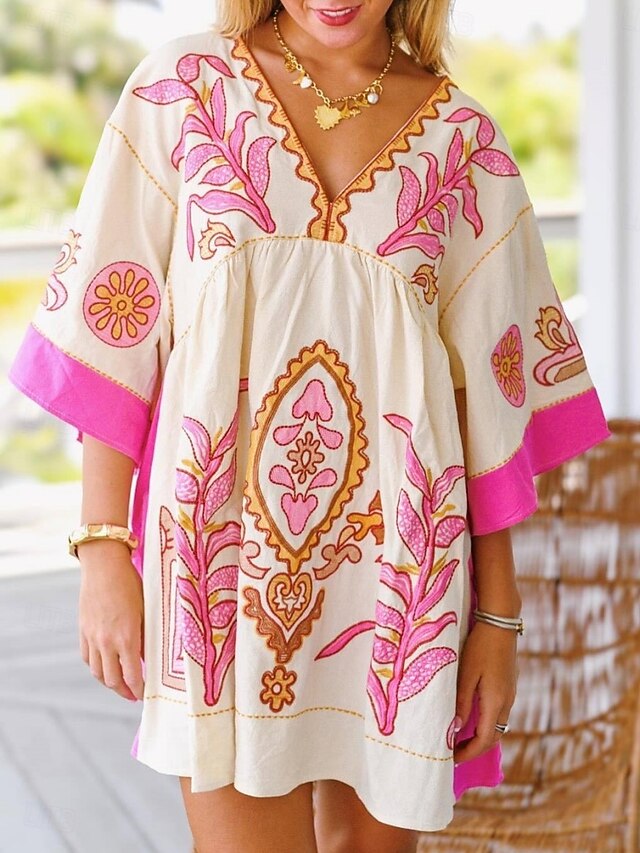 Women's Mini Dress Petite Dress Casual Dress Boho Dress