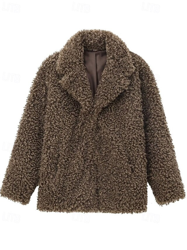 Coat Warm Fur Furs Teddy Comfortable Women's Faux