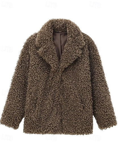 Coat Warm Fur Furs Teddy Comfortable Women's Faux