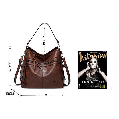Bag PU Crossbody Women's Leather Shoulder Hobo Tote