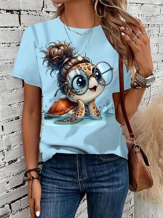 Women's T Shirt Print Graphic Animal Ocean Stylish Classic