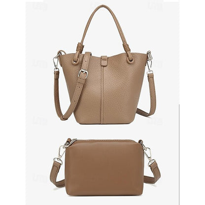 Women's Pouch Stylish Bag Bucket Matching with – Leather