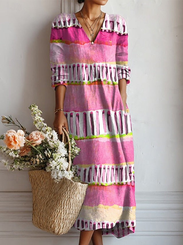 Women's Midi Dress A Line Dress Vacation Casual Daily