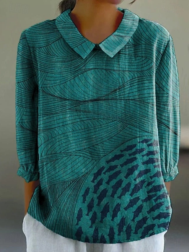 Women's Shirt Graphic Geometric Bohemia Vintage Tropical