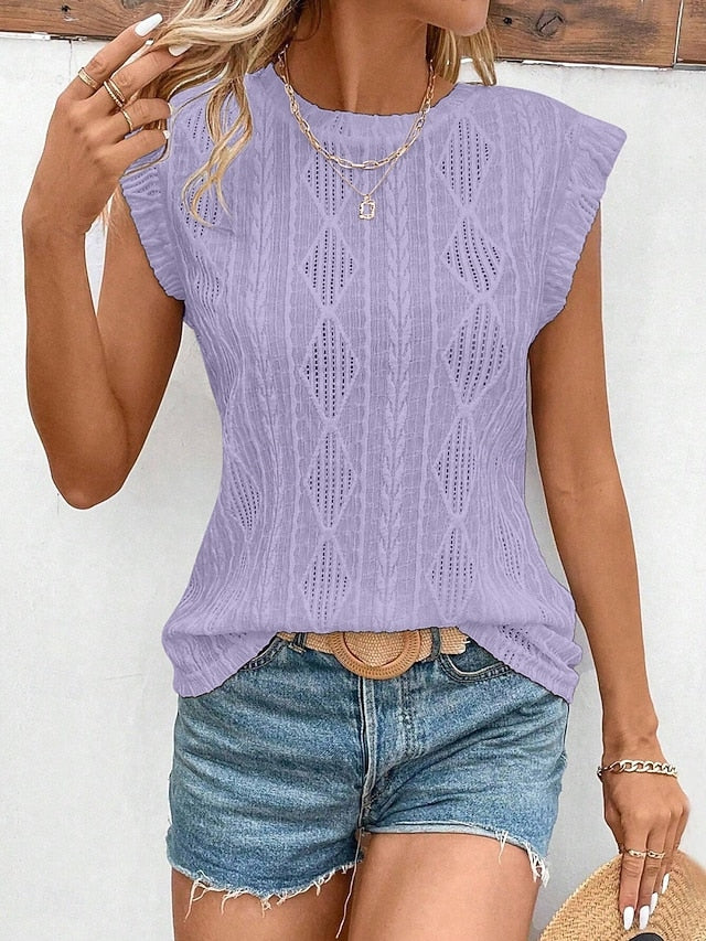 Women's Camisole Tank Top Plain Basic Modern Sleeveless