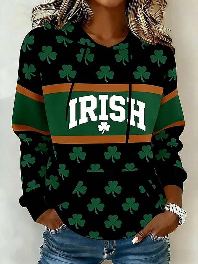 St. Patrick Women's Pullover Hoodie Sweatshirt Graphic