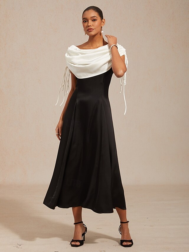 Women's Midi Dress Sheath Dress Elegant Solid Color