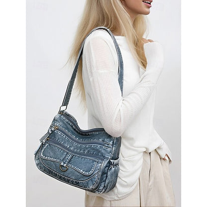 Crossbody Brown Vintage Women's Faux Bag with Leather