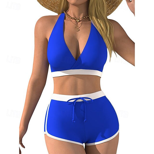 Women's Halter Bikini Top Bathing Suit 2 Pieces UV