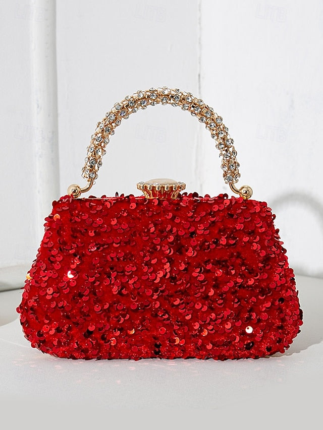 Evening Vintage Sequin Women's Embellished Clutch – Bag