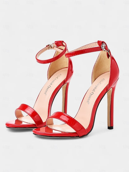 – Sandals for Metallic Wedding Heel Stiletto Sleek Women