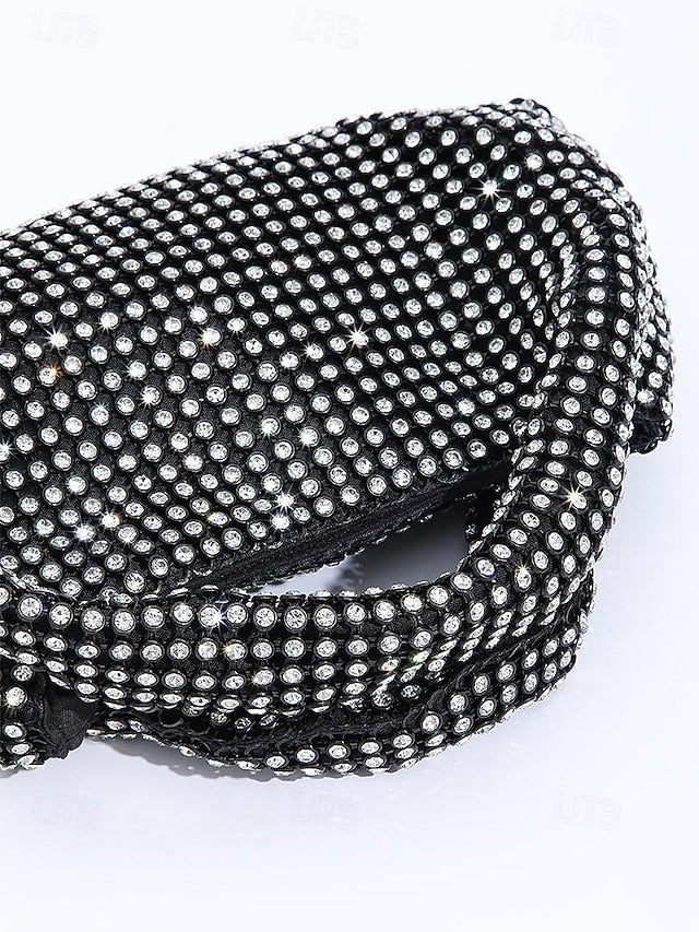 Women's Sparkling Evening – Handbag Silver Rhinestone