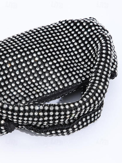 Women's Sparkling Evening – Handbag Silver Rhinestone