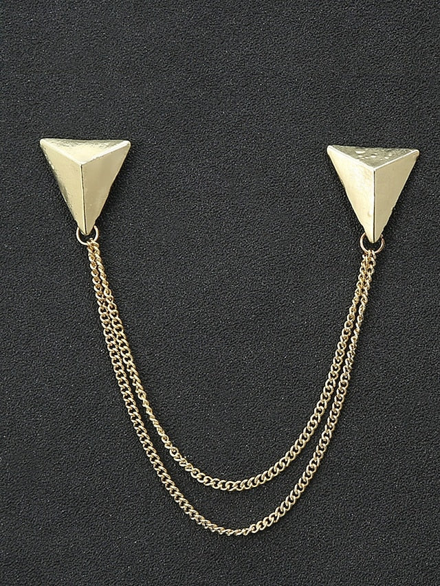 Elegant Pins Reindeer – Men's Alloy Christmas Collar