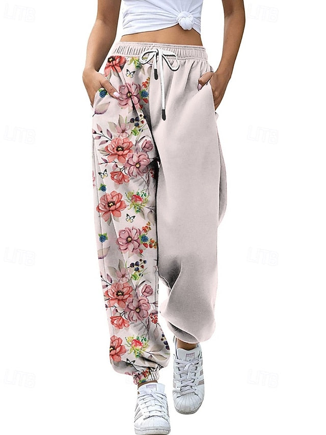 Women's Slacks Straight Streetwear Casual Full Length