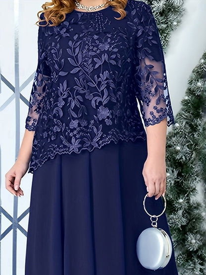 Mother Dress Plus Size A-Line Curve Bride of Elegant the