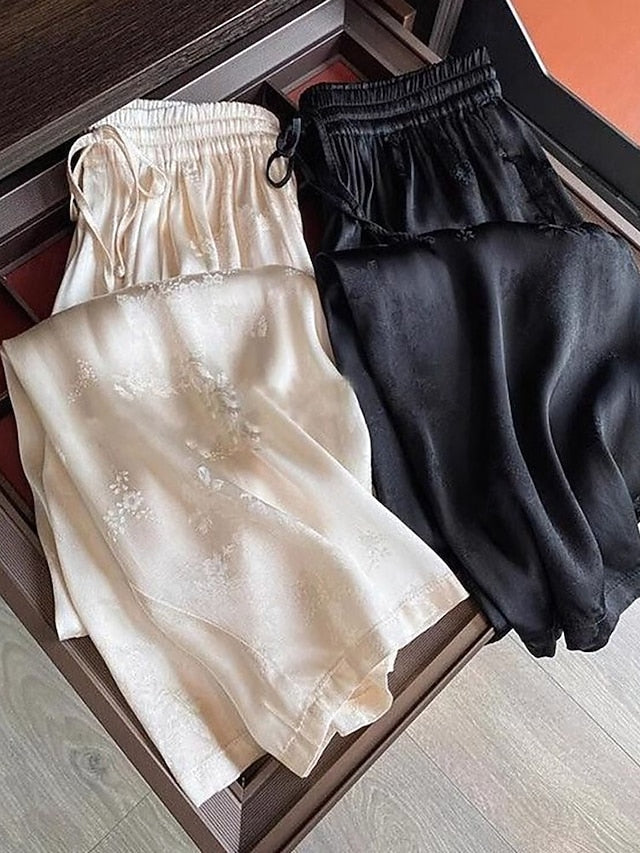 Women's Culottes Wide Leg Chinos Vacation Streetwear Casual