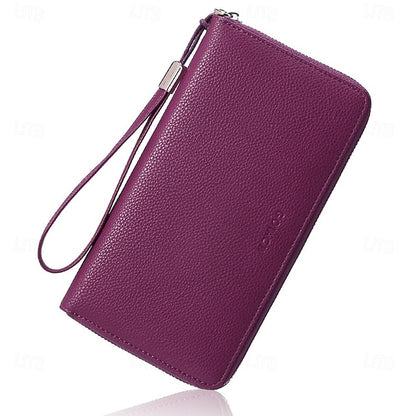 Leather Bag Outdoor Mobile Wallet Daily Women's Phone PU