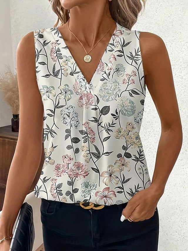 Women's Tank Top Floral Graphic Elegant Vintage Fashion