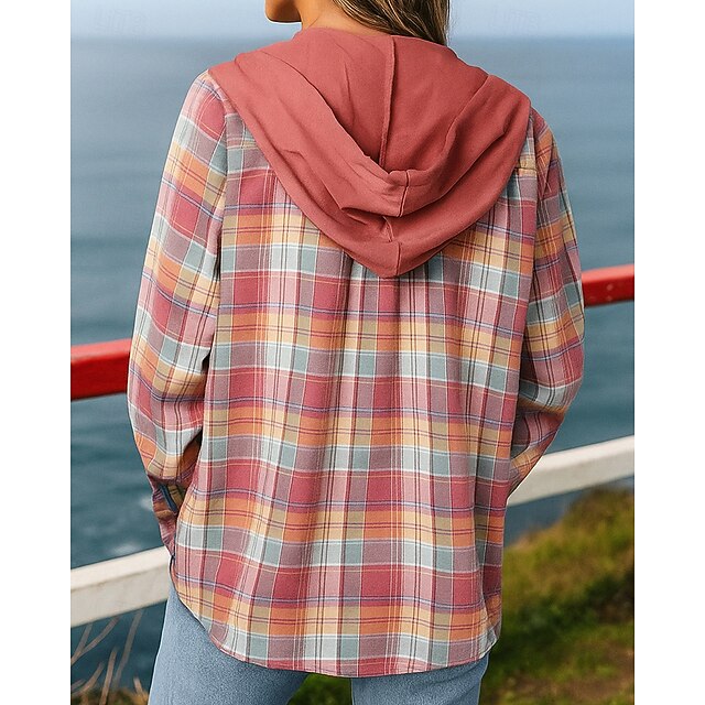 Sleeve Outfits Long Women's Coats Hooded Shirts Fall Jacket