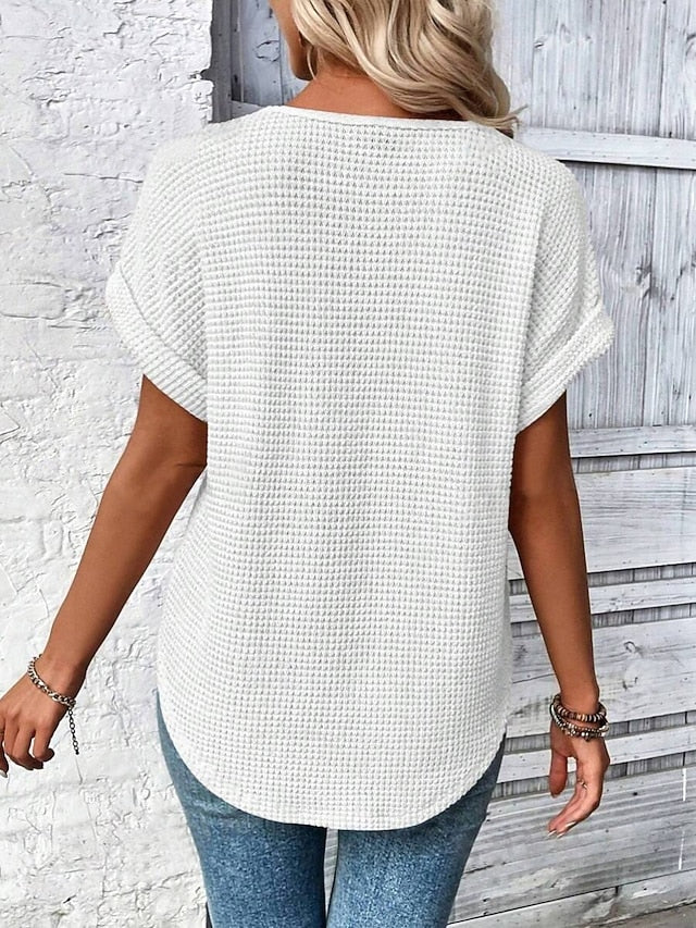 Women's Shirt Blouse Lace Tops Lace Plain Stylish Classic